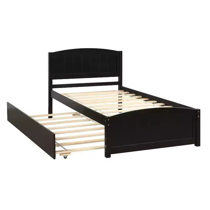 Lit plateforme simple avec lit gigogne