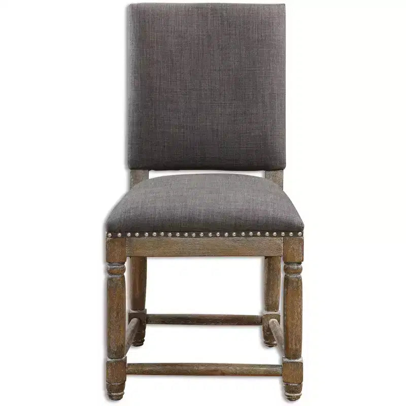 Uttermost Laurens 23 1/4 Wide Nailhead Trim Slate Gray Accent Chair