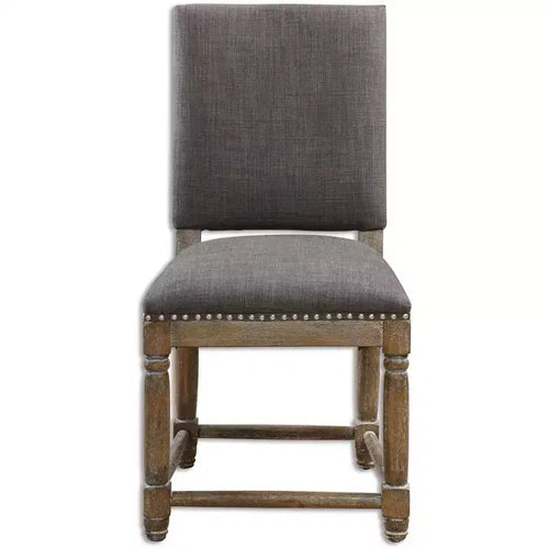Uttermost Laurens 23 1/4 Wide Nailhead Trim Slate Gray Accent Chair
