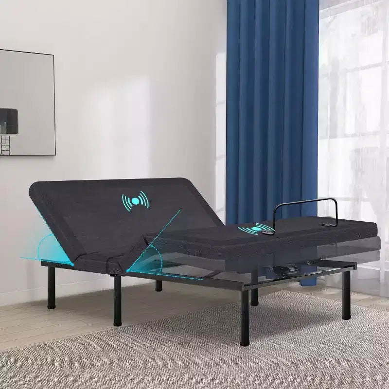 Dyonery Updated Adjustable Bed Base with Thickened Form Frame