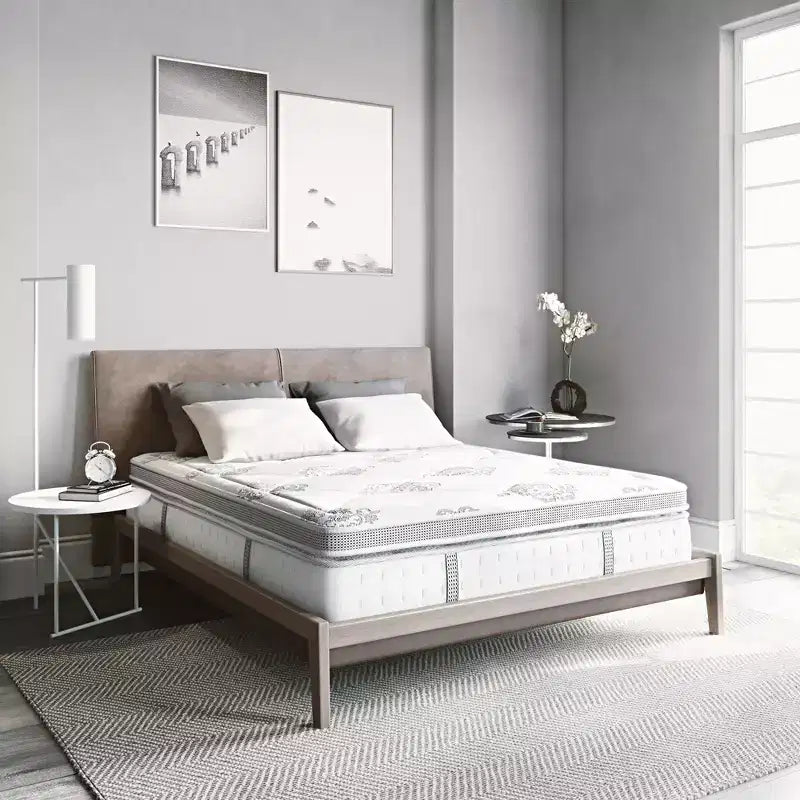 Matelas hybride à ressorts ensachés et mousse à mémoire de forme infusée de gel de 14 po