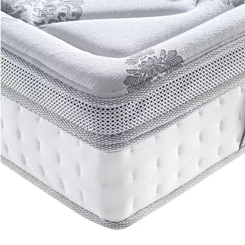 Matelas hybride à ressorts ensachés et mousse à mémoire de forme infusée de gel de 14 po