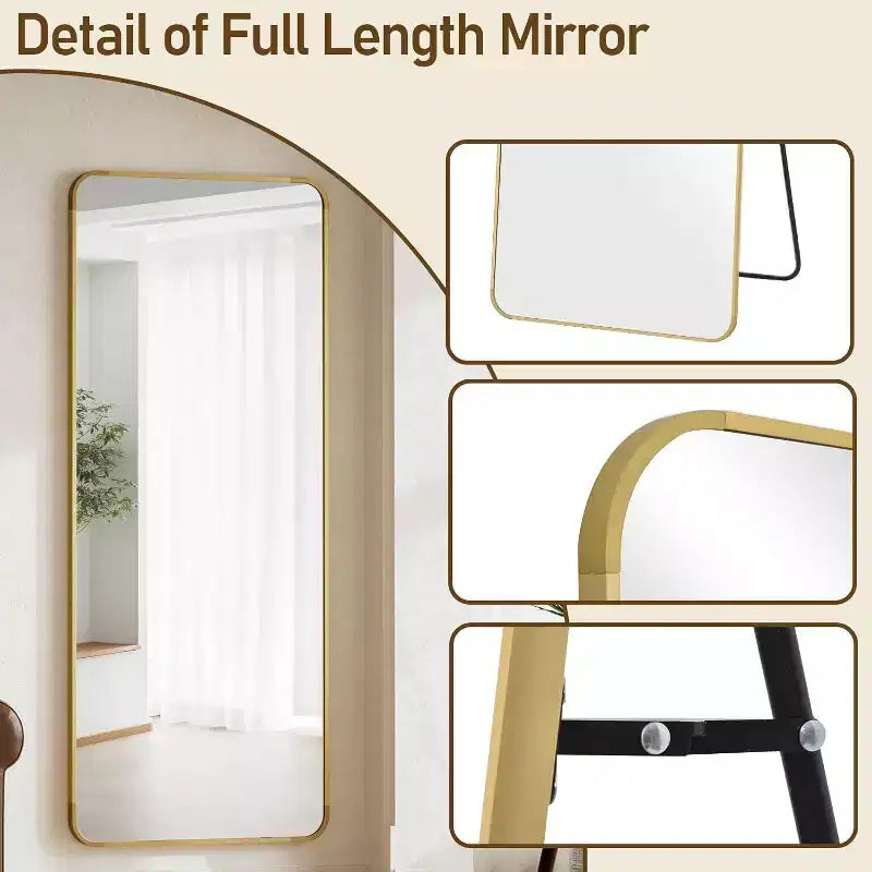 Miroir pleine longueur 66 x 23 avec coins arrondis