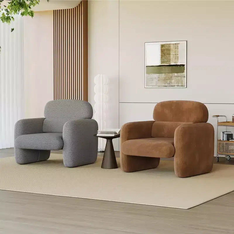 Fauteuil d'appoint de style moderne avec cadre en bois, fauteuil de lecture confortable pour salon, chambre à coucher, appartement