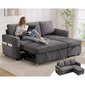 Dyonery 81 Sleeper Sofa Bed, 2 in 1 Pull Out Couch with Reversible Storage Chaise