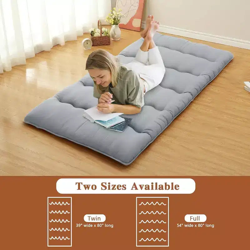 Matelas Futon Japonais, Matelas de Sol Pliable, Tapis Tatami pour Maison, Matelas de Camping
