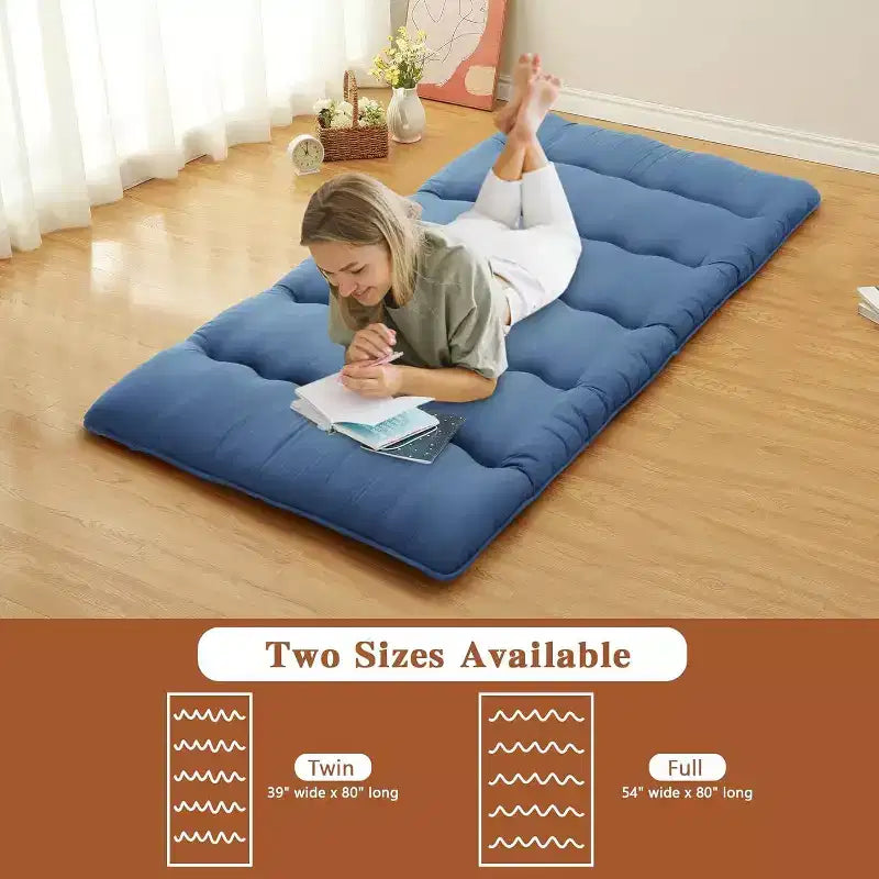 Matelas Futon Japonais, Matelas de Sol Pliable, Tapis Tatami pour Maison, Matelas de Camping