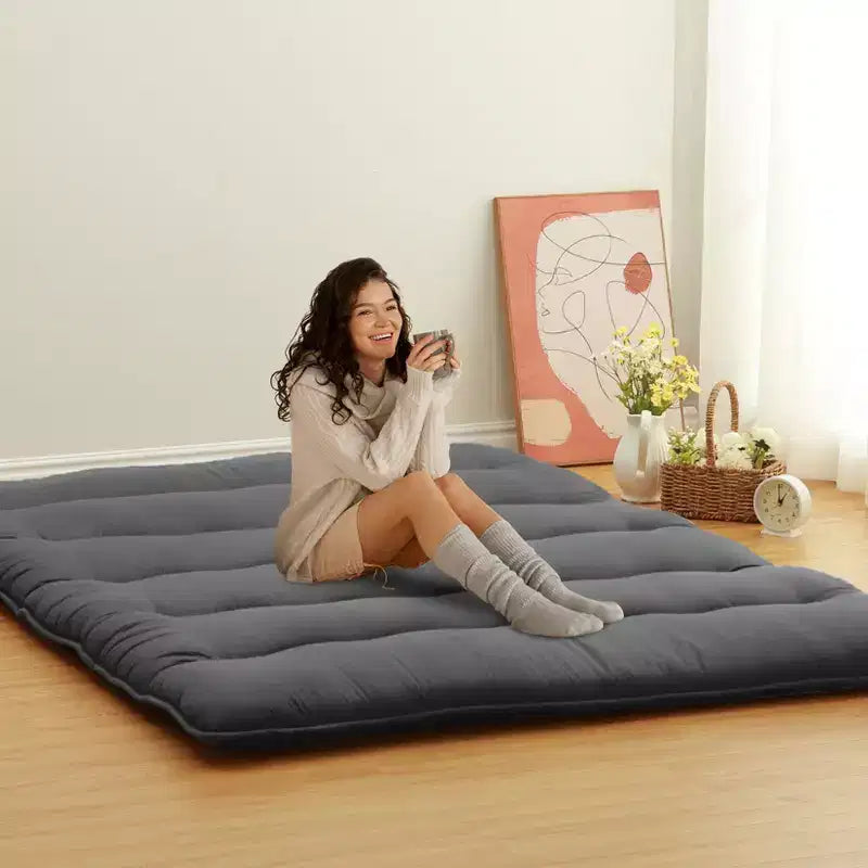 Matelas Futon Japonais, Matelas de Sol Pliable, Tapis Tatami pour Maison, Matelas de Camping
