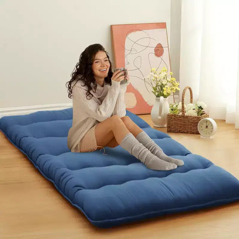 Matelas Futon Japonais, Matelas de Sol Pliable, Tapis Tatami pour Maison, Matelas de Camping
