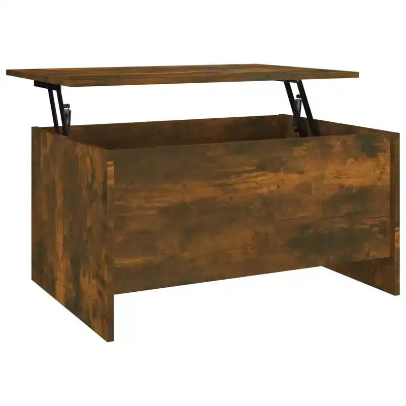 Table basse relevable avec rangement dissimulé, 80 x 55,6 x 41,4 cm