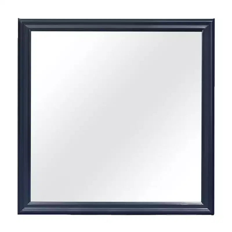 HomeStock Blue Framed Mirror with Traditional Louis Phillipe Design  Large Modern Bedroom Mirror
