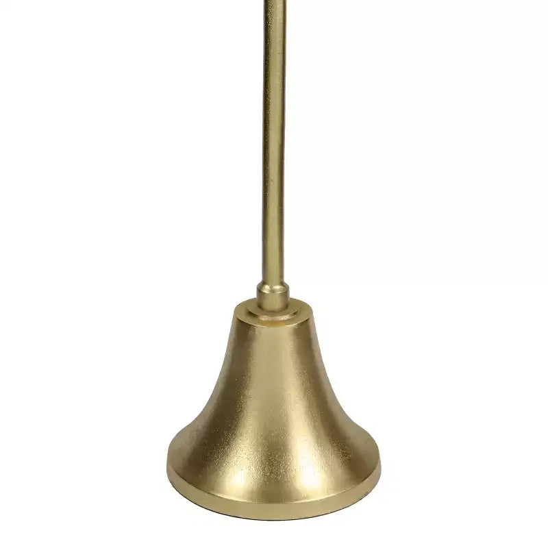 Guéridon Art Déco 24" avec plateau rond martelé et piètement cloche