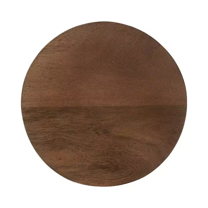 Table d'appoint cannelée en bois