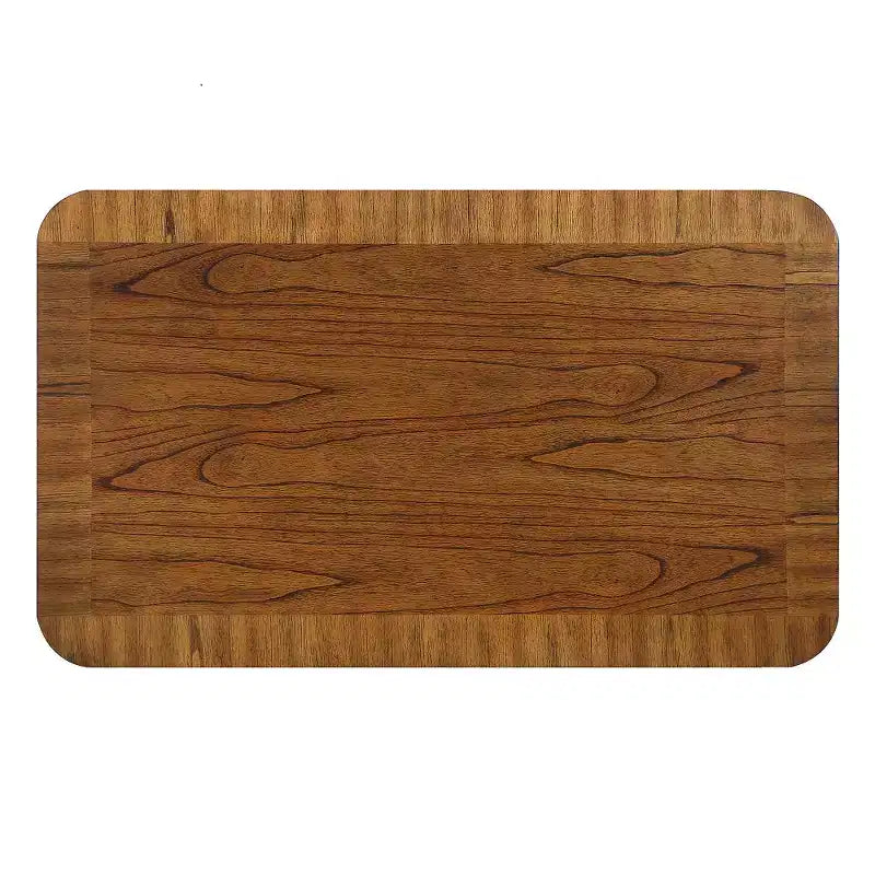 Table basse rectangulaire en bois de 41,5 po avec étagère de rangement ouverte, montage facile, noyer