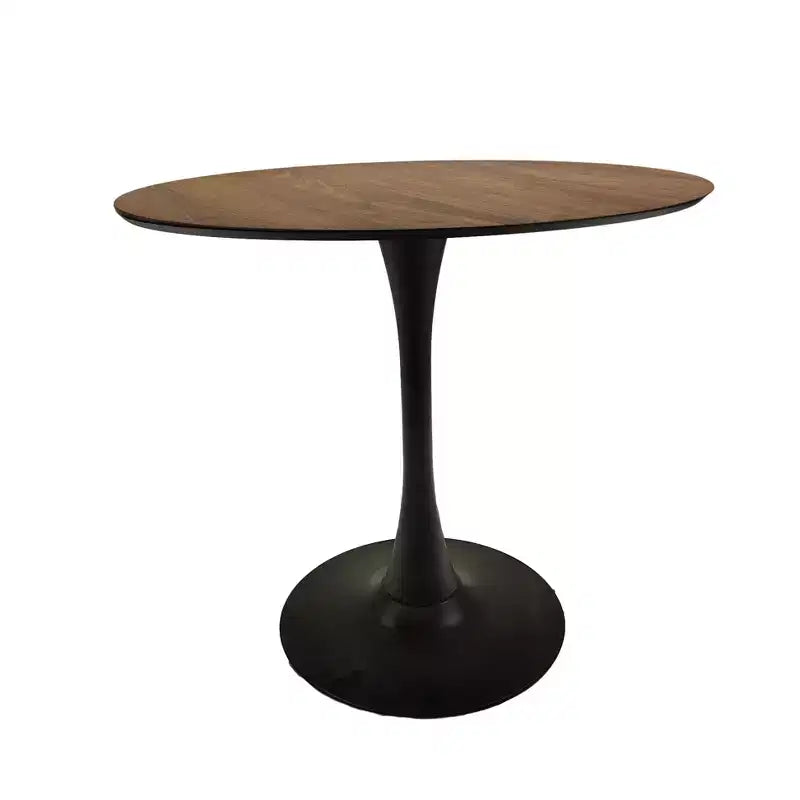 Table de cuisine moderne de 80 cm pour 2-4 personnes, table à manger ronde avec pied central stable, petite table pour salon, salle à manger