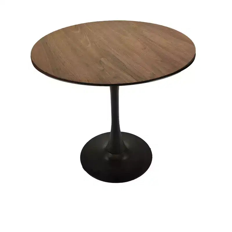 Table de cuisine moderne de 80 cm pour 2-4 personnes, table à manger ronde avec pied central stable, petite table pour salon, salle à manger