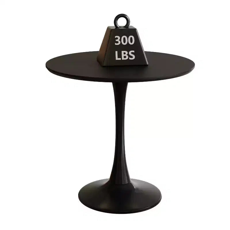 Table de cuisine moderne de 80 cm pour 2-4 personnes, table à manger ronde avec pied central stable, petite table pour salon, salle à manger