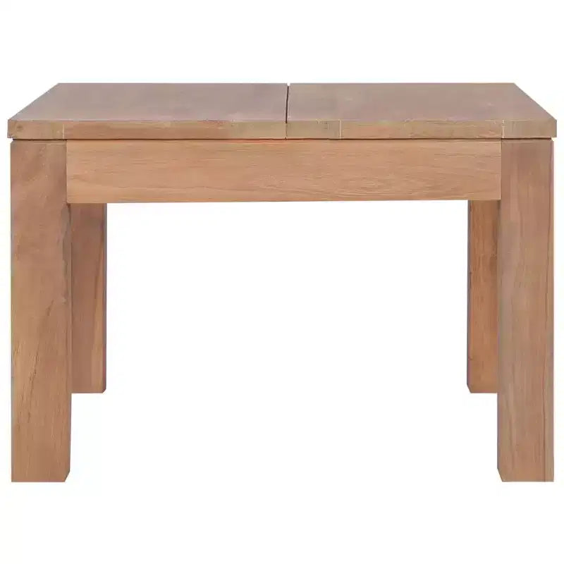 Table basse en teck massif naturel 60x60 cm