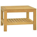 vidaXL Coffee Table 23.6x23.6x15.7 Solid Wood Teak
