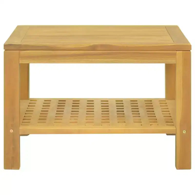 Table basse 23.6x23.6x15.7 Bois massif Teck