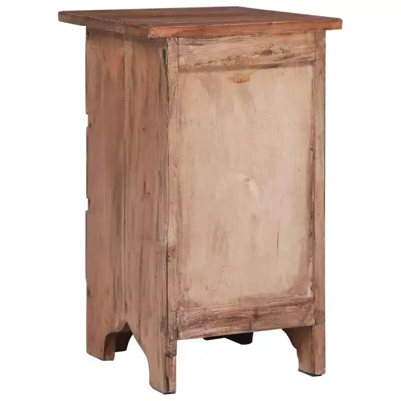 Table de chevet 30x30x51 cm en bois d'acajou massif