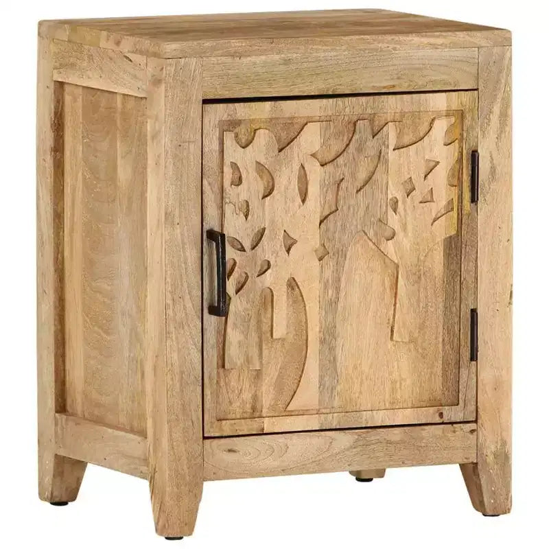 vidaXL Bedside Cabinet 15.7x11.8x19.7 Solid Mango Wood