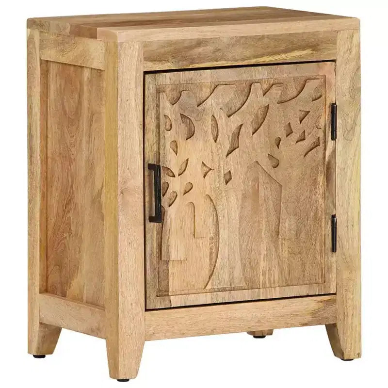 Table de chevet 40x30x50 cm en bois de manguier massif