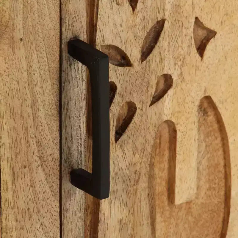 Table de chevet 40x30x50 cm en bois de manguier massif