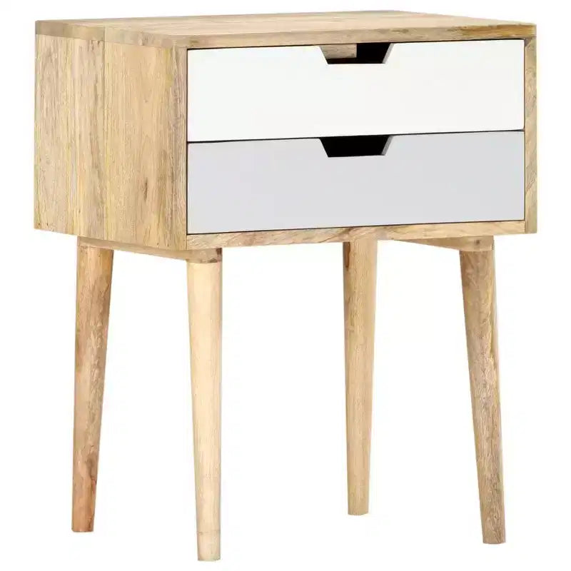 vidaXL Bedside Cabinet 18.5x13.8x23.2 Solid Mango Wood