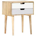 vidaXL Bedside Cabinet 18.5x13.8x23.2 Solid Mango Wood