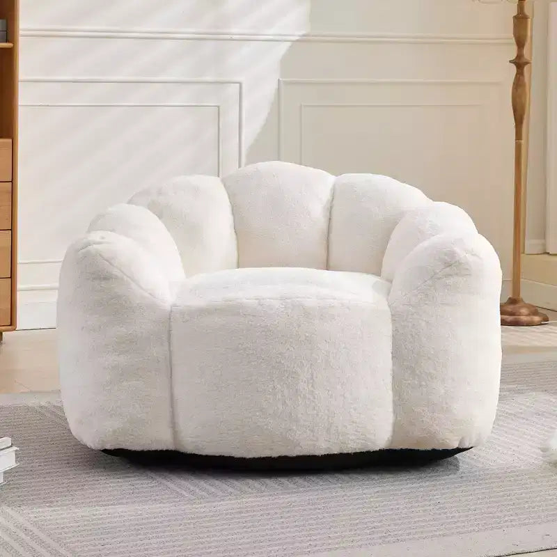 Fauteuil canapé en peluche surdimensionné "Modern Relax" avec accoudoir, canapé simple à assise profonde pour salon, appartement, chambre d'amis