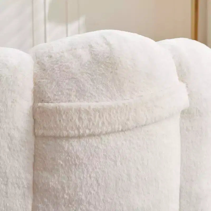 Fauteuil canapé en peluche surdimensionné "Modern Relax" avec accoudoir, canapé simple à assise profonde pour salon, appartement, chambre d'amis