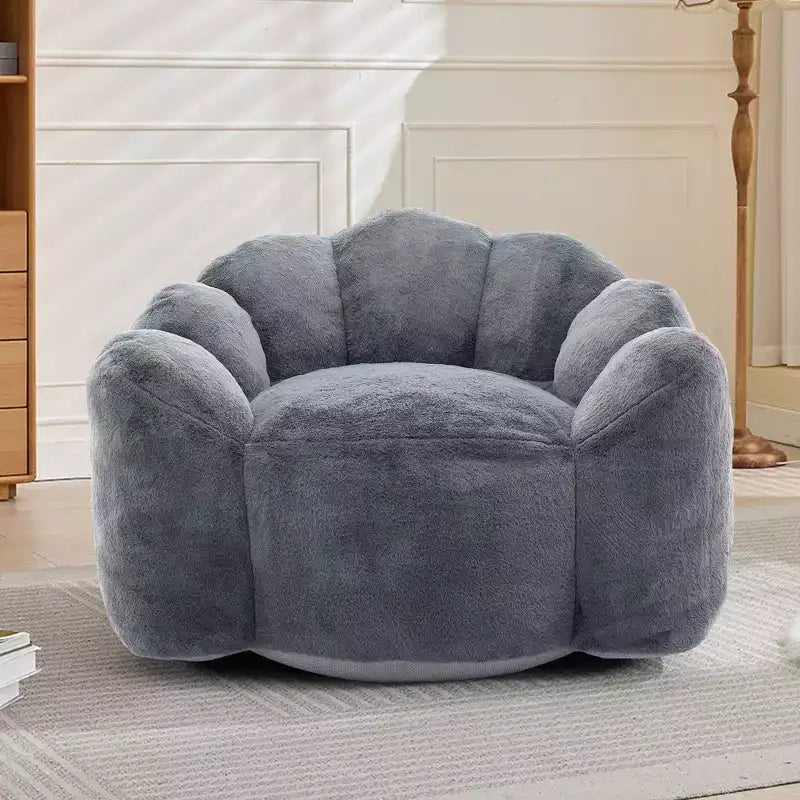Fauteuil canapé en peluche surdimensionné "Modern Relax" avec accoudoir, canapé simple à assise profonde pour salon, appartement, chambre d'amis