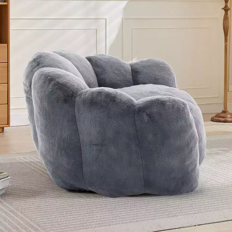Fauteuil canapé en peluche surdimensionné "Modern Relax" avec accoudoir, canapé simple à assise profonde pour salon, appartement, chambre d'amis