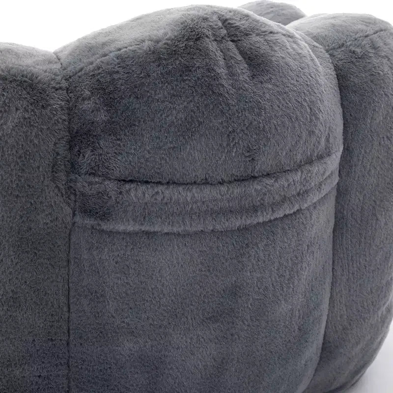 Fauteuil canapé en peluche surdimensionné "Modern Relax" avec accoudoir, canapé simple à assise profonde pour salon, appartement, chambre d'amis