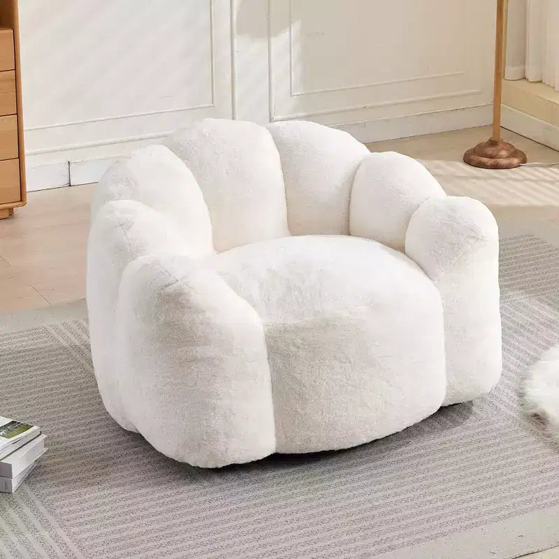 Fauteuil canapé en peluche surdimensionné "Modern Relax" avec accoudoir, canapé simple à assise profonde pour salon, appartement, chambre d'amis