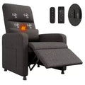 Recliner Chair, Reclining Sofa Adjustable Recliner, Lazy Chair, Ergonomic Overstuffed Tall Back, Padded Seat, 2 Side Pockets, for Living Room