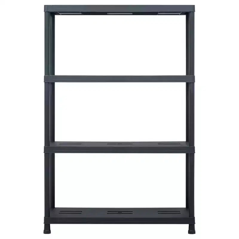 Étagère de rangement noire 220 kg 90x40x138 cm Plastique