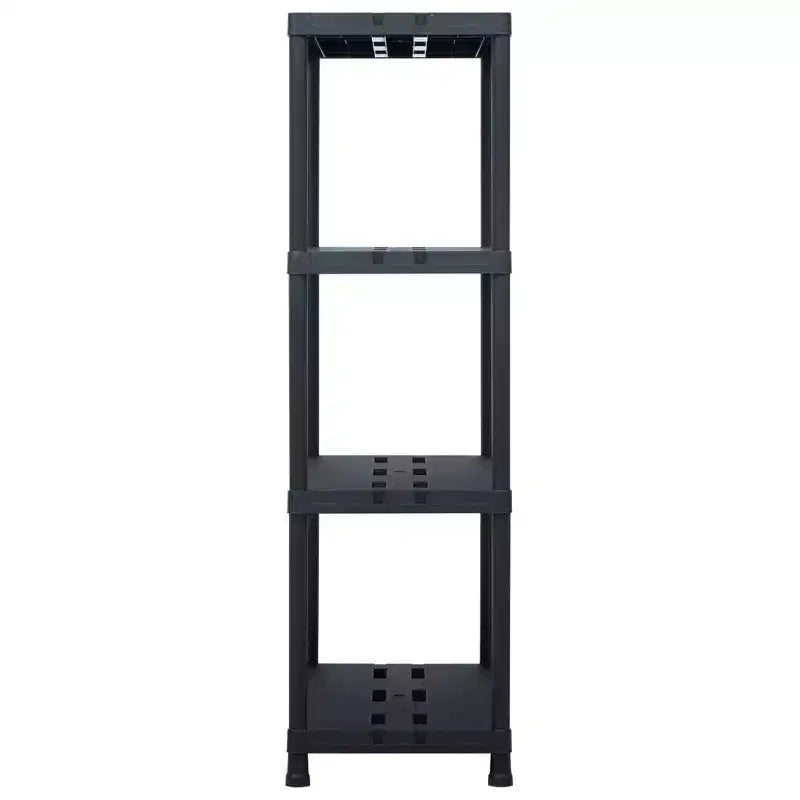 Étagère de rangement noire 220 kg 90x40x138 cm Plastique
