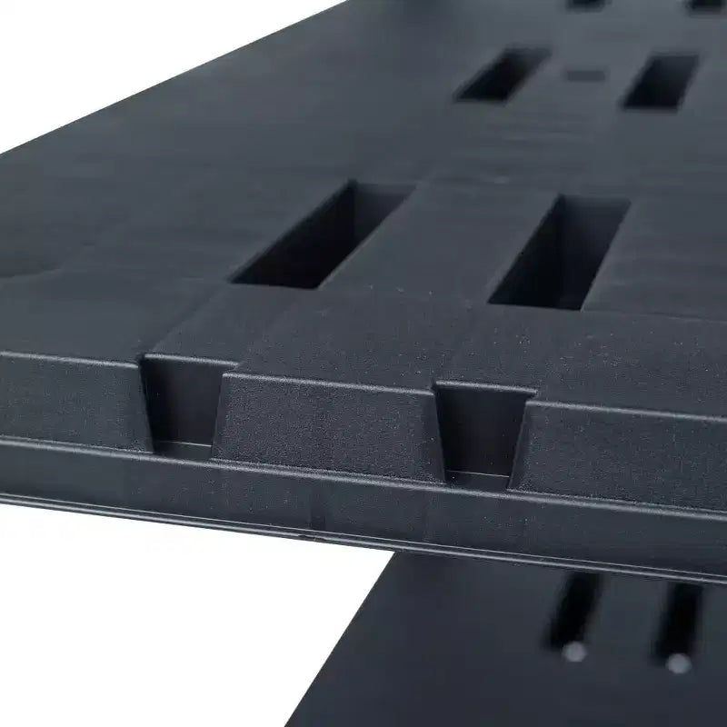 Étagère de rangement noire 220 kg 90x40x138 cm Plastique
