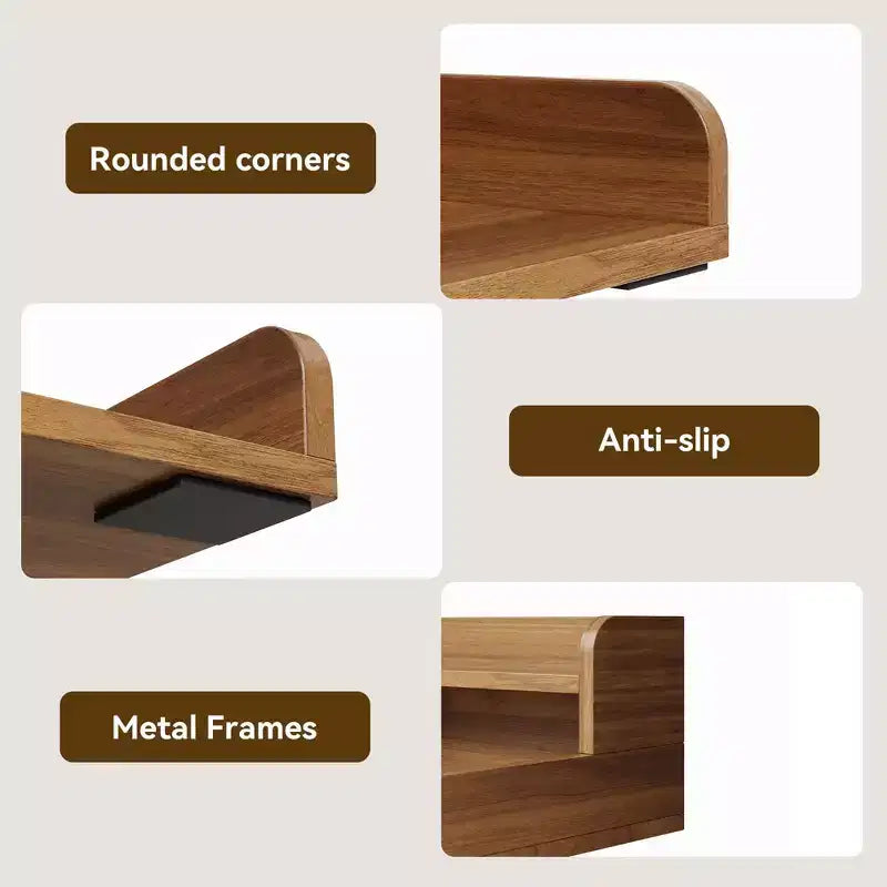 Dessus de laveuse et sécheuse en bois, comptoir de buanderie de 137 cm avec étagère de rangement à 2 niveaux, surface de travail antidérapante avec garde-corps pour l'organisation de la buanderie
