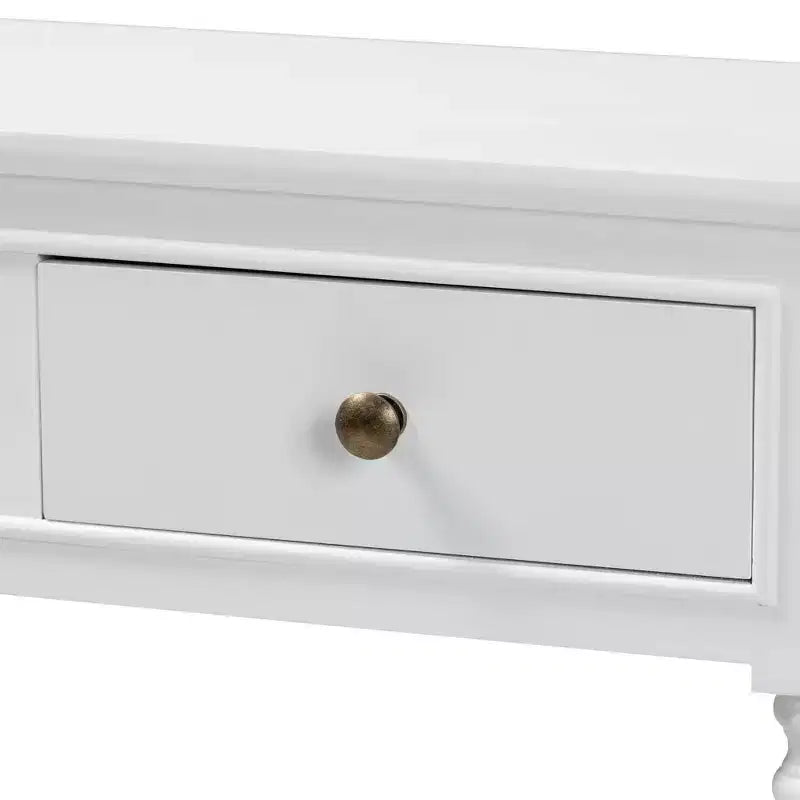Console d'entrée en bois à 3 tiroirs
