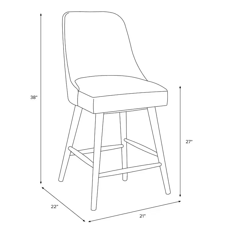 Tabouret de comptoir à motif