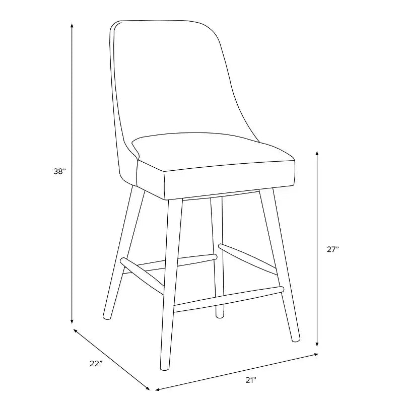 Tabouret de comptoir à motif