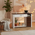 Console-table canapé 48'' avec tiroir, meuble et étagère réglables en hauteur