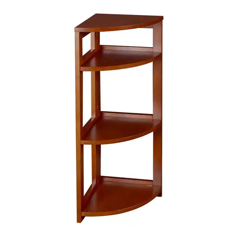 Cakewalk High Corner Folding Bookcase - Regency