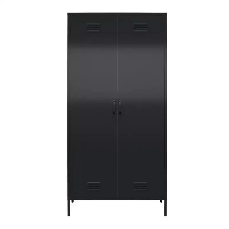 RealRooms Shadwick Tall 2 Door Closed Metal Storage Locker Cabinet